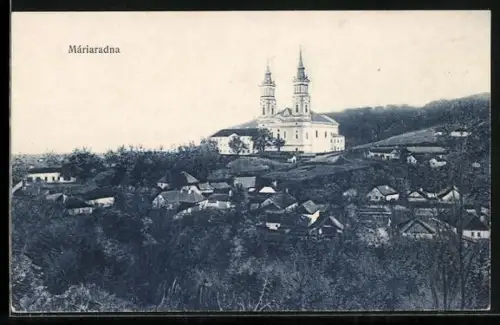 AK Mariaradna, Ortsansicht aus der Vogelschau