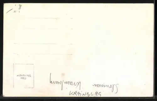 Foto-AK Krainburg, Ortsansicht mit Kirche und Berglandschaft