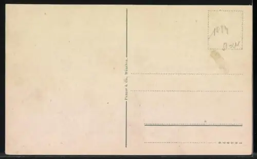 AK Kranj, Ortsansicht gegen die Berge