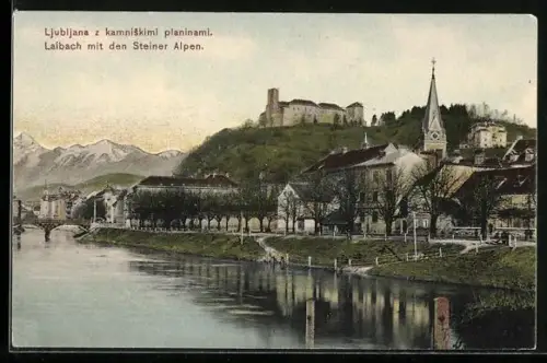 AK Ljubljana / Laibach, z kamniskimi planinami