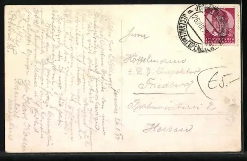 AK Jesenice, Ortsansicht mit Schornsteinen