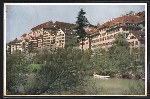 AK Tübingen, Stift, Neckarhalde, Flusspartie