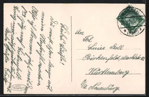 AK Nagold, Ruine Hohennagold, mit Treppenaufgang