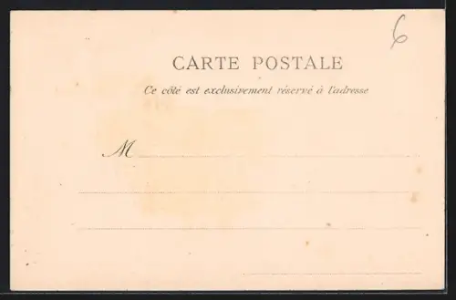 AK Toulon, Porte Notre-Dame, Strassenbahn