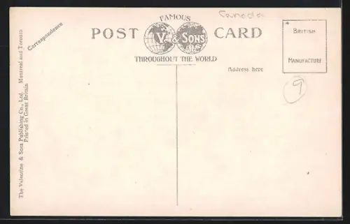 AK Montreal /Que., Victoria Square, Strassenbahn