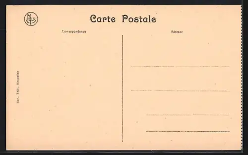 AK Louvain, Rue de la Station vers la gare, Strassenbahn, Häuserfassaden mit Geschäften