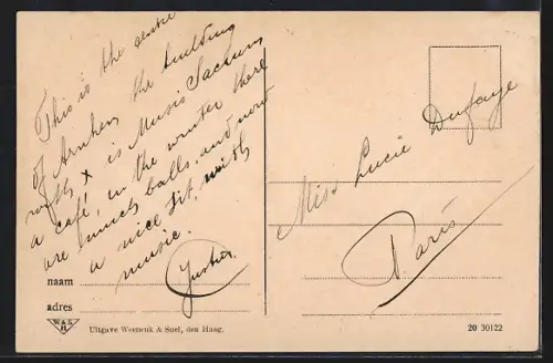 AK Arnhem, Velperplein met Musis Saerum, Strassenbahn