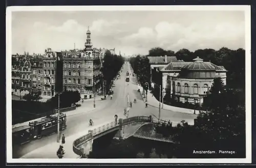 AK Amsterdam, Planrage, Strassenbahn