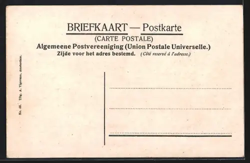 AK Amsterdam, Rembrandtplein, Strassenbahn