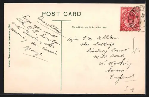 AK Durban, West Street, Strassenbahn