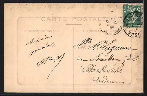 AK Epinal, Pont Sadi-Carnot, Collège Ecole Industrielle, Strassenbahn