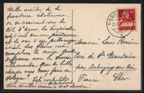 AK Lugano, Quai e Monte San Salvatore, Strassenbahn