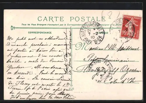 AK Toulon, Avenue Vauban, Strassenbahn