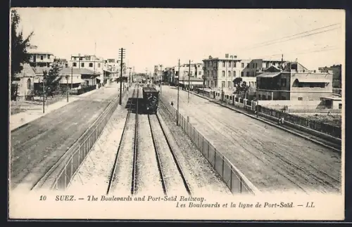 AK Suez, The Boulevards and Port-Said Railway, Strassenbahn