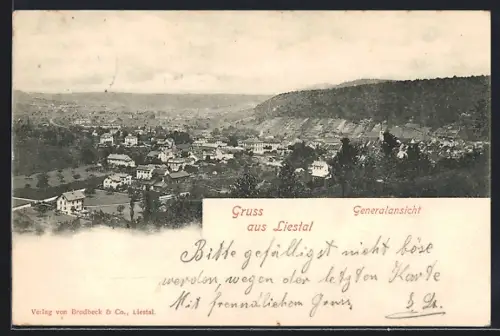 AK Liestal, Gesamtansicht aus der Vogelschau