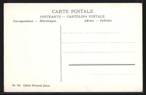 AK St. Antönien, Partnuner See mit Wanderern