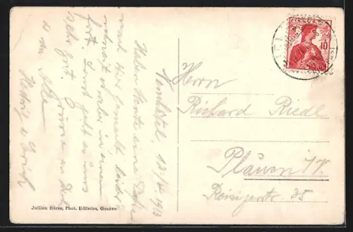 AK Neuchatel, Neuchatel, vue prise du Mail