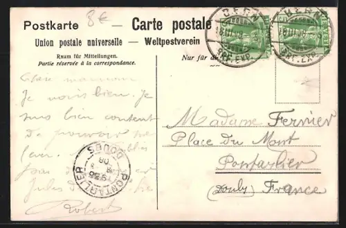 AK Basel, Bundeshaus, Mittelbau