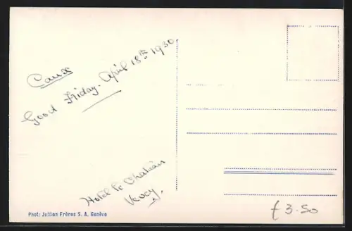 AK Caux-Palace, Panorama en hiver