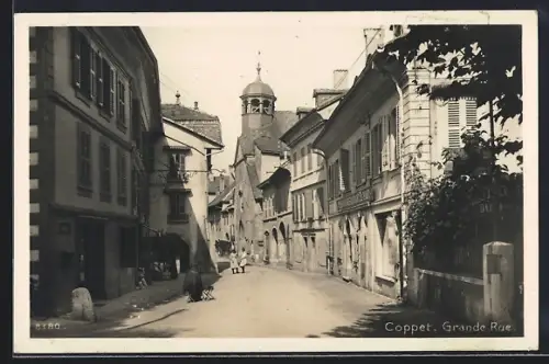 AK Coppet, Grande Rue, Strassenpartie