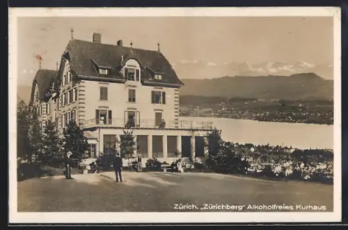 AK Zürich, Alkoholfreies Kurhaus auf dem Zürichberg