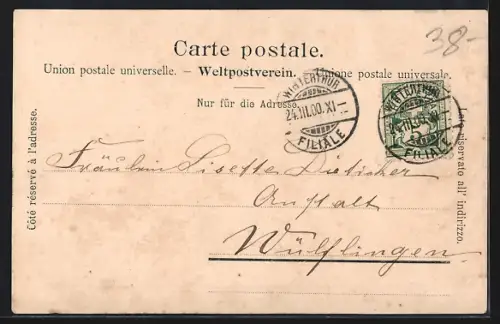 AK Winterthur, Neues Postgebäude