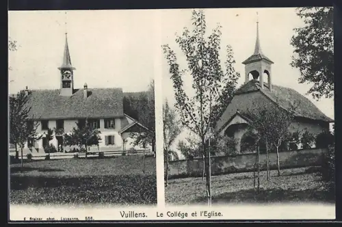AK Vuillens, le Collége et l`Eglise