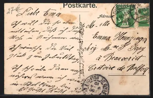 AK Rheinfelden, Strassenpartie mit Gasthaus