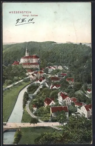 AK Weesenstein, Blick auf das Königl. Schloss
