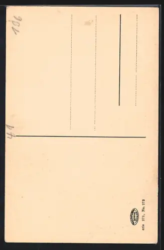 AK Alt-Frankfurt, Römer, Hof im Haus Wanebach