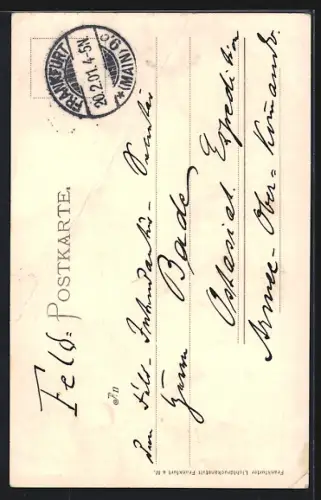 AK Alt-Frankfurt, Blick auf den Dom von Süden