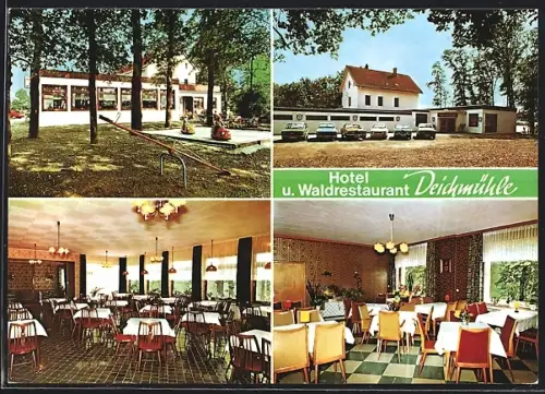 AK Petershagen / Weser, Hotel-Waldrestaurant Deichmühle, Inh. Helmut Kleiner