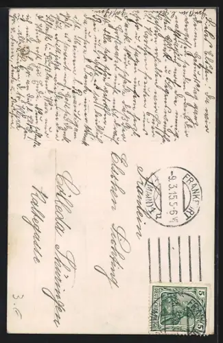 Foto-AK EAS Nr. 3553/1: Junge Frau im weissen Kleid