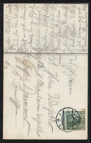 Foto-AK EAS Nr. 3: Leise flehen meine Lieder! Hörst du die Nachtigallen schlagen?..., Frau in bunter Kleidung