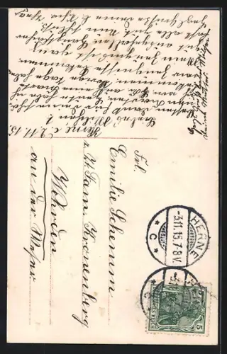 Foto-AK EAS Nr. 1013/3: Junge Frau mit Locken