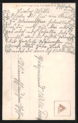 Foto-AK EAS Nr. 1963/6: Soldaten bei seiner Familie