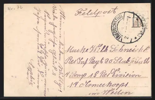 Foto-AK EAS Nr. 2383/3: Junge Frau am Kalender, Neujahrsgruss