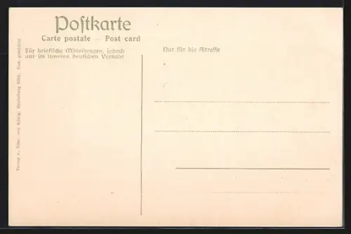 AK Coblenz, Das deutsche Eck mit Denkmal