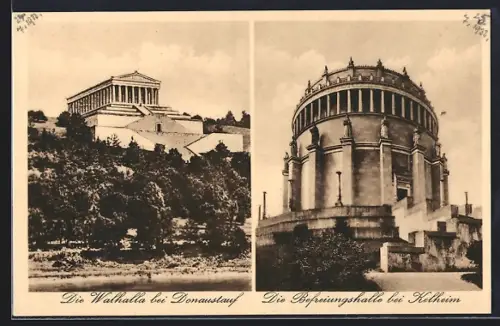 AK Donaustauf, Walhalla, Befreiungshalle bei Kelheim