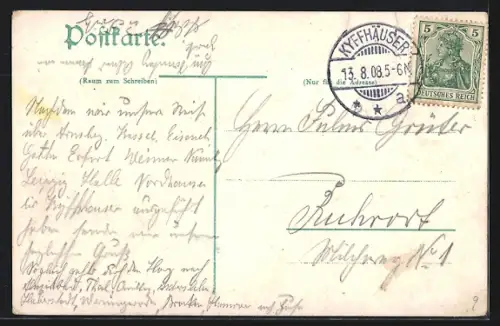 AK Kaiser Wilhelm-Denkmal auf dem Kyffhäuser und Fernsicht