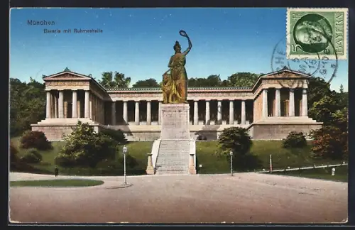 AK München, Bavaria und Ruhmeshalle