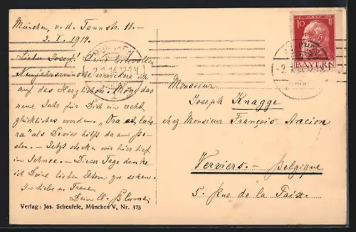 AK München, Bavaria mit Ruhmeshalle