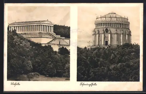 AK Walhalla und Befreiungshalle, Doppelansicht
