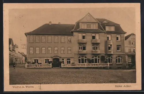 AK Vacha a. Werra, Hotel Adler, Totalansicht