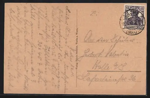 AK Vacha a. Werra, Hotel Adler, Totalansicht