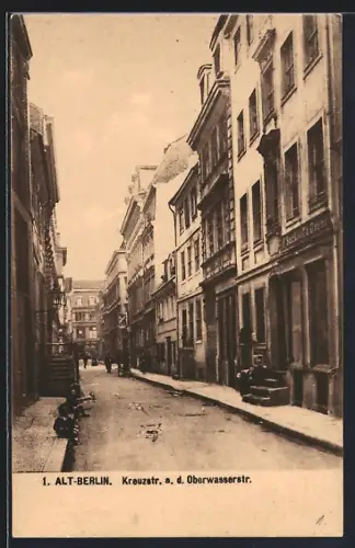 AK Berlin, Kreuzstrasse a. d. Oberwasserstr.
