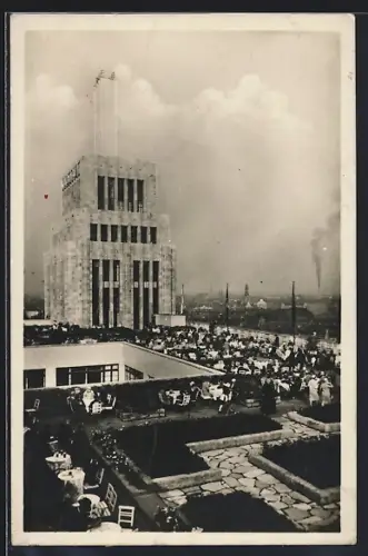 AK Berlin-Neukölln, Rudolph Karstadt AG mit Cafe am Hermannplatz