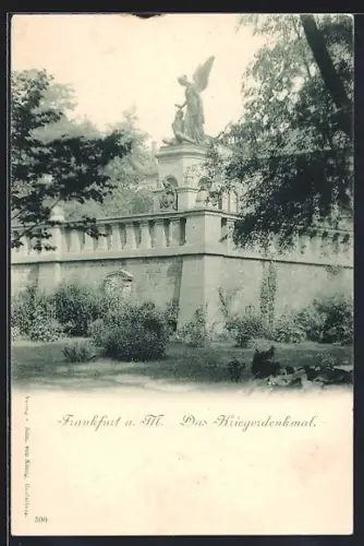 AK Frankfurt a. M., Kriegerdenkmal