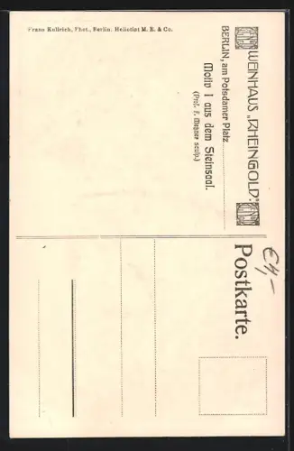 AK Berlin-Tiergarten, Motiv I aus dem Steinsaal