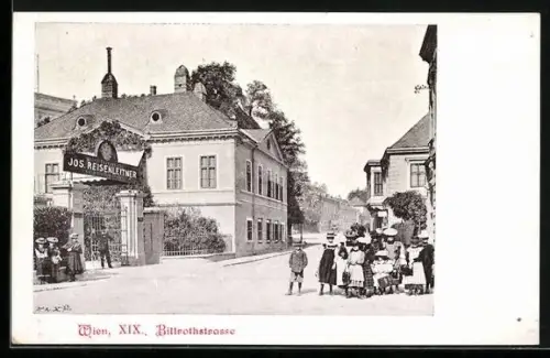 AK Wien, Geschäft v. Jos. Reisenleitner, Billrothstrasse